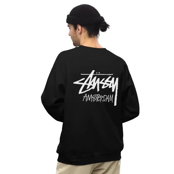 Stussy Amsterdam Crewneck Sweatshirt Black