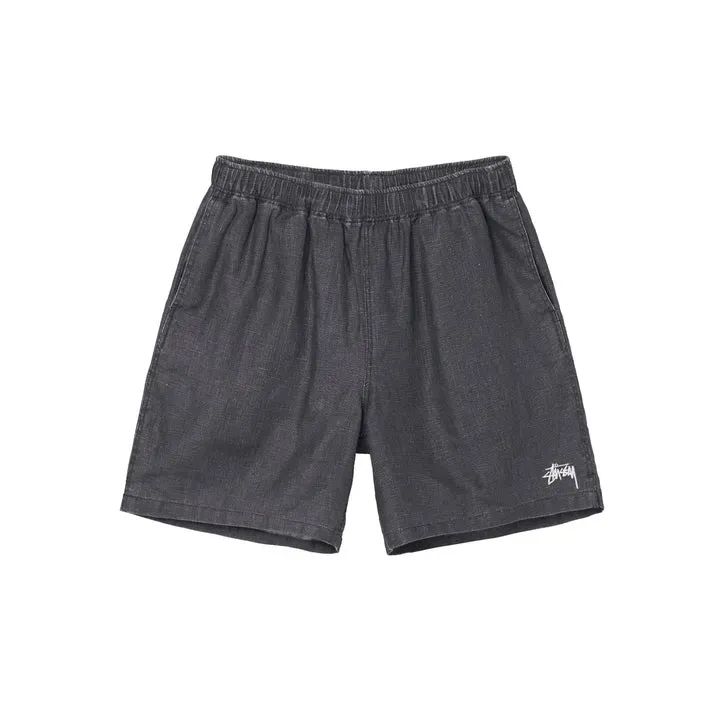 Stussy Boxy Linen Short – Black