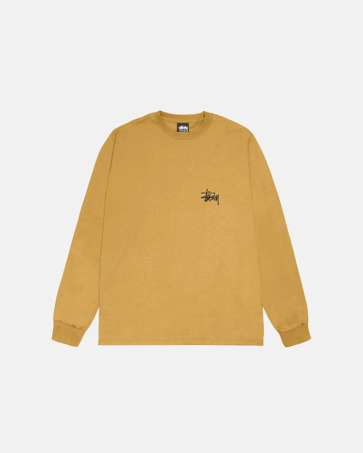Basic Stussy Ls Tee Curry