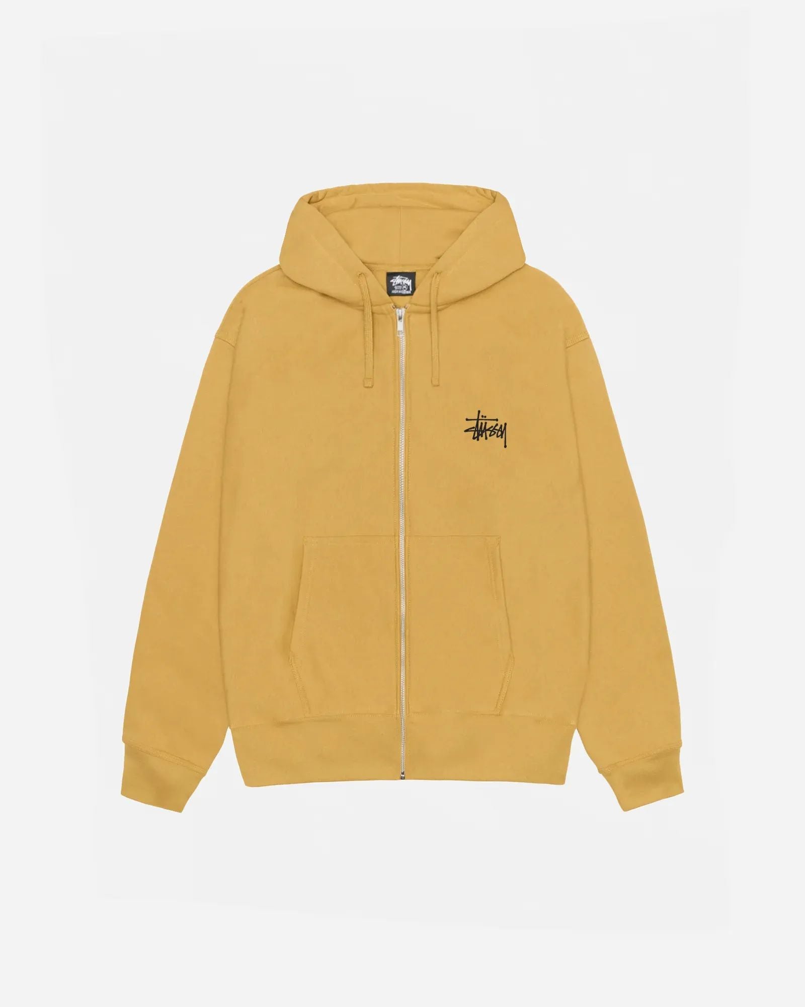 Basic Stussy Zip Hoodie Curry