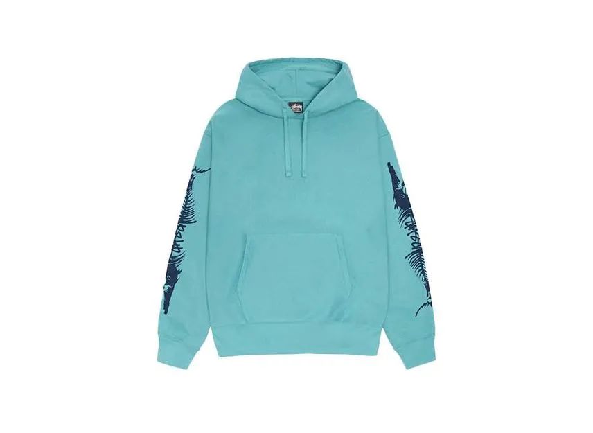 Stussy Barracuda Hoodie Ocean
