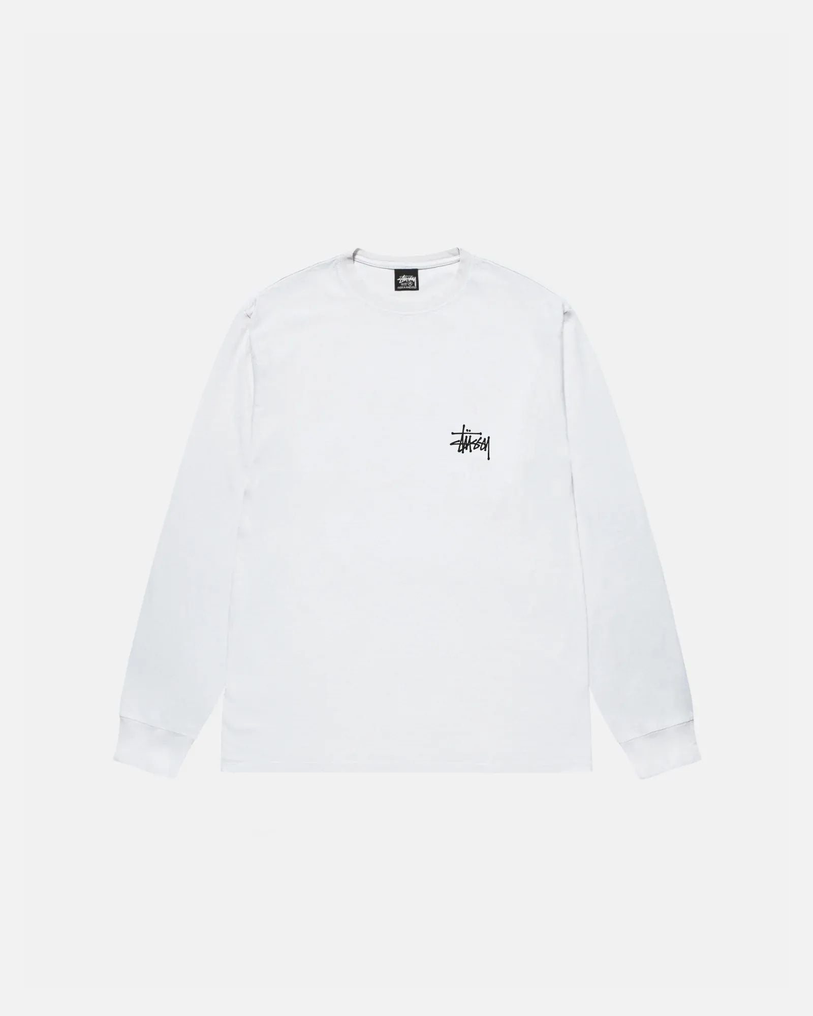 BASIC STÜSSY LS TEE WHITE