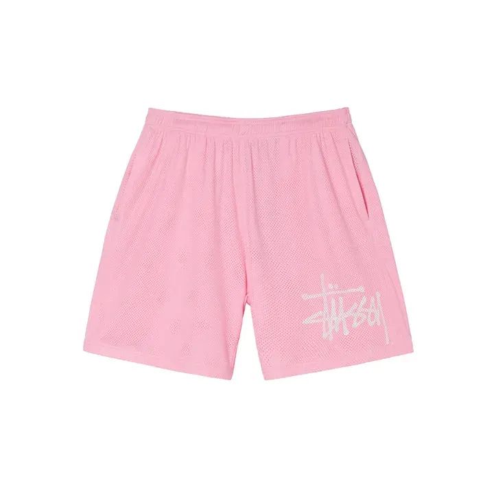 Stussy Big Basic Mesh Short Pink