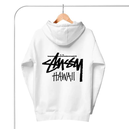 Unisex Stussy Hawaii Hoodie White