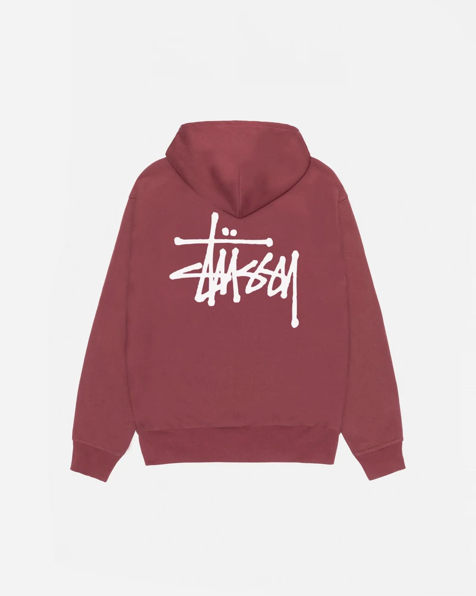 Basic Stussy Hoodie Oxblood