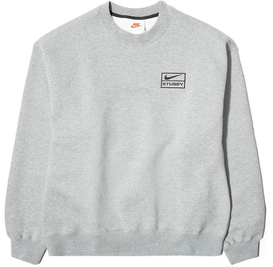 Nike x Stussy Crew Fleece ‘Grey’ Shirt