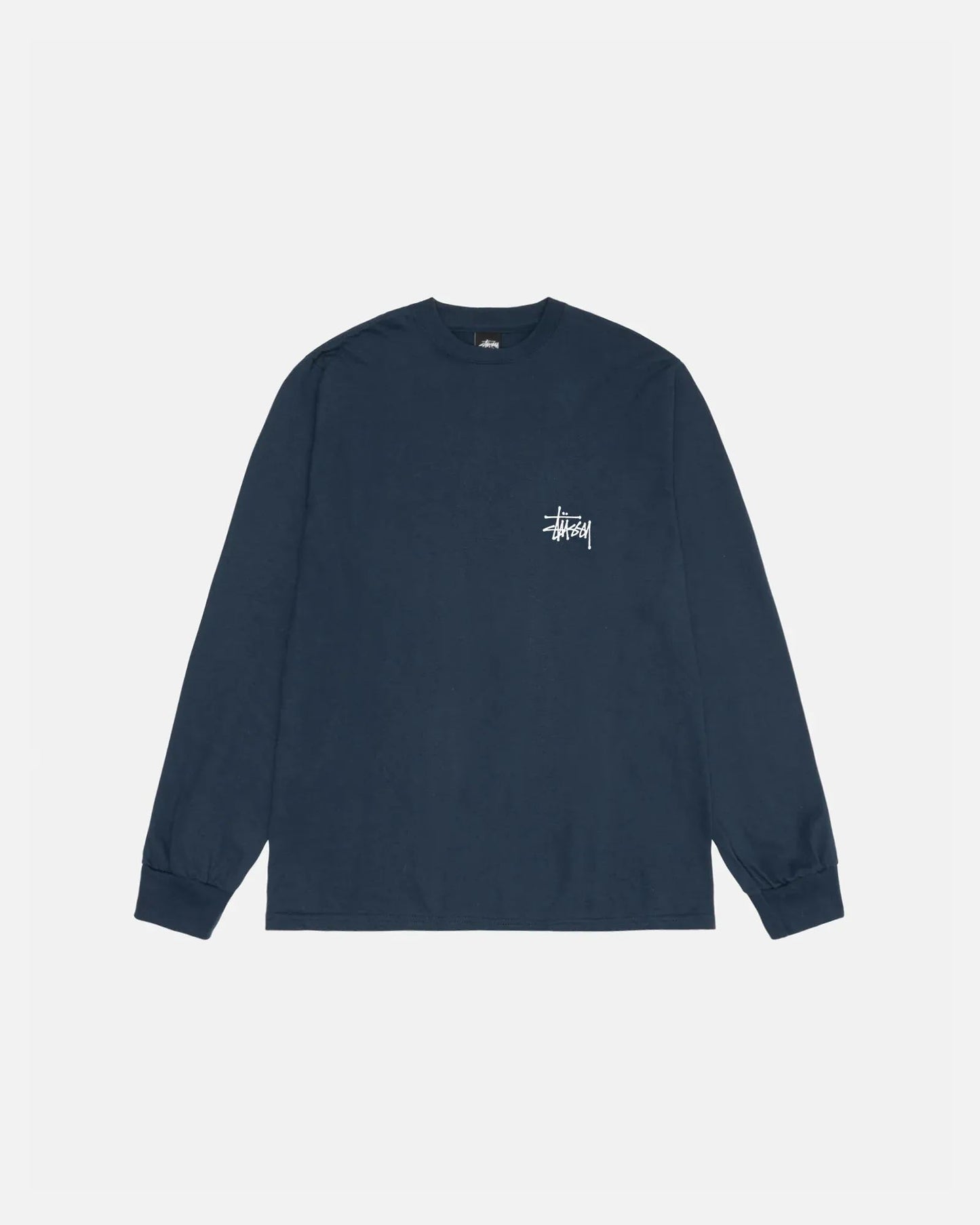 Basic Stussy Ls Tee Navy