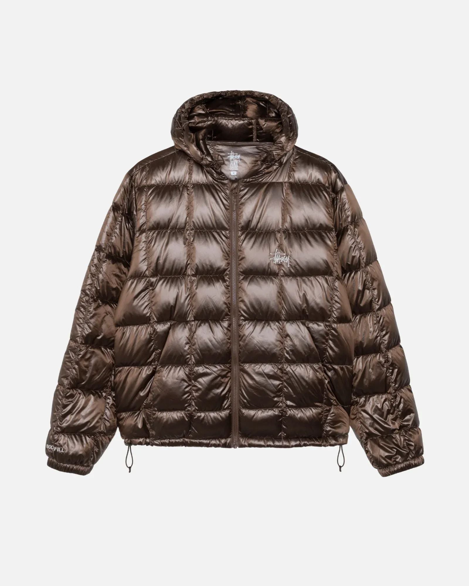 Stussy Midweight Hooded Puffer Brown