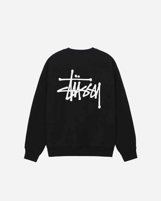 Basic Stussy Crew Black