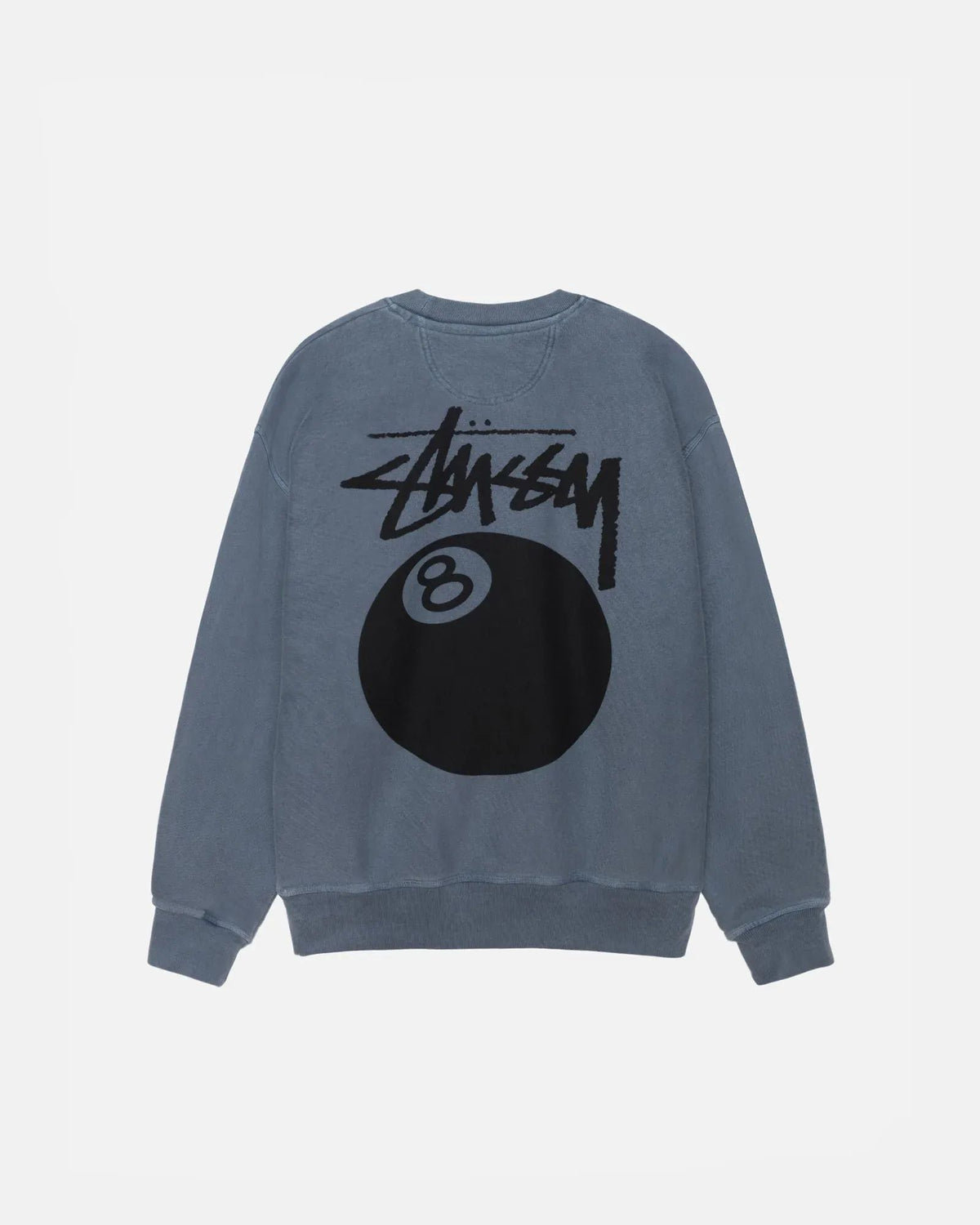 Stussy 8 Ball Crew Pigment Dyed Navy