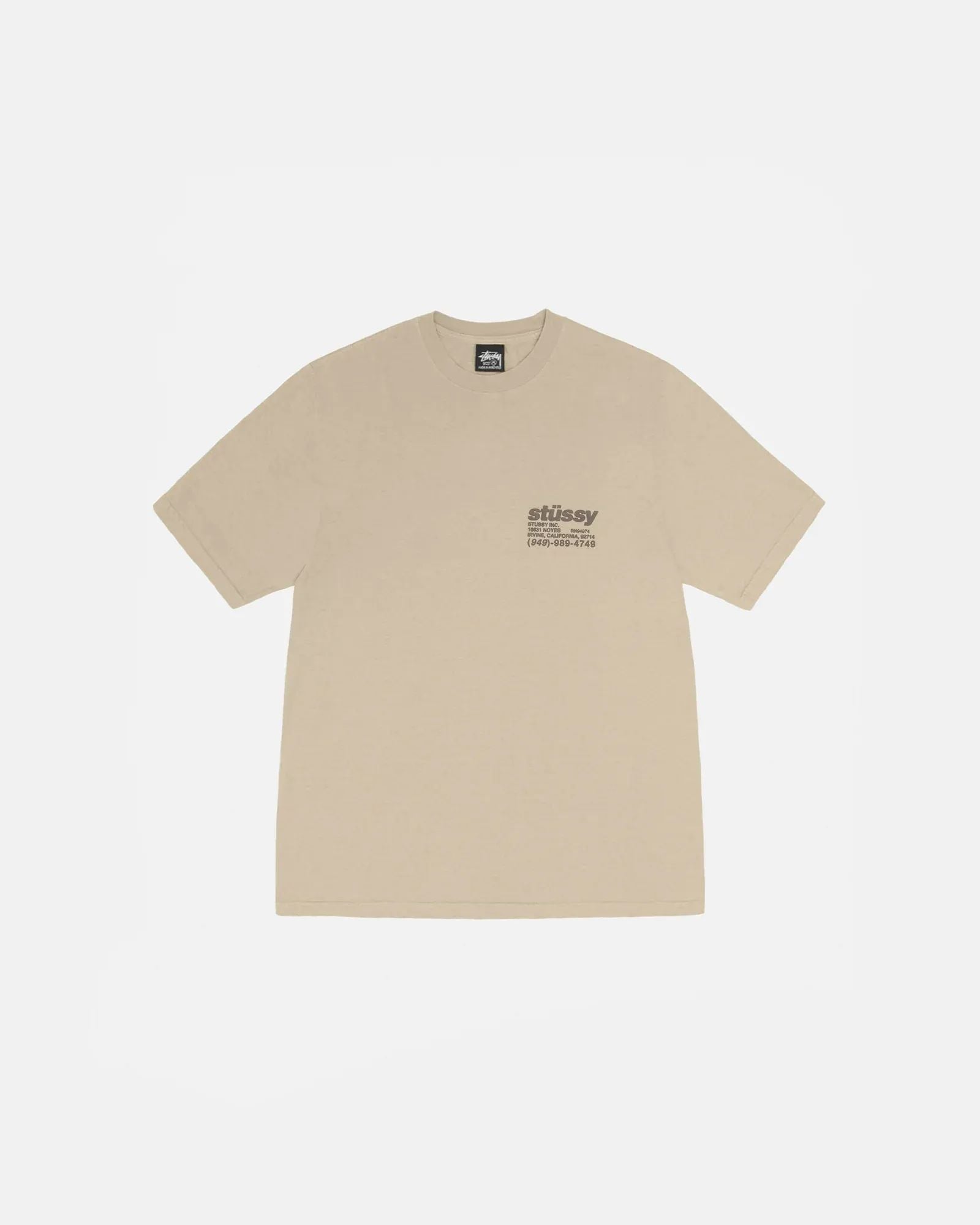 Stussy DNA Tee Pigment Dyed Khaki