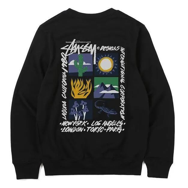 Stussy Crewneck Sweatshirt Black Desert